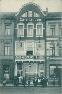 Alte Ansichtskarte Krefeld, Café Linden, Neusserstrasse 10