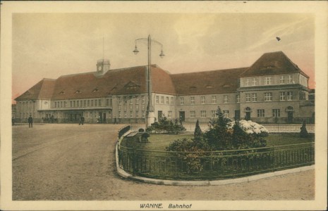 Alte Ansichtskarte Wanne-Eickel (Herne), Bahnhof