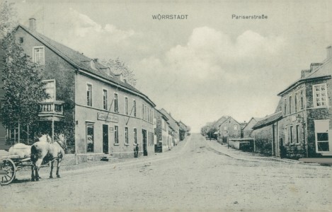 Alte Ansichtskarte Wörrstadt, Pariserstraße mit Gasthaus Post