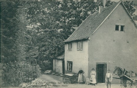 Alte Ansichtskarte Wörrstadt, Talmühle bei Wörrstadt, Restauration von Konrad Huster