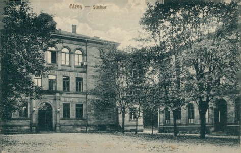 Alte Ansichtskarte Alzey, Seminar