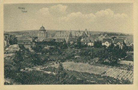Alte Ansichtskarte Alzey, Total
