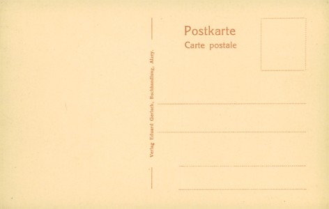 Adressseite der Ansichtskarte Alzey, St. Georgenstraße