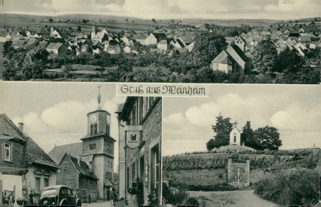 Alte Ansichtskarte Alzey-Weinheim, Gesamtansicht, Kirche, Kapelle