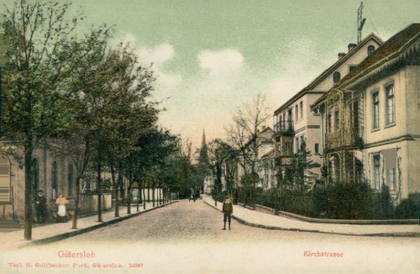 Alte Ansichtskarte Gütersloh, Kirchstrasse