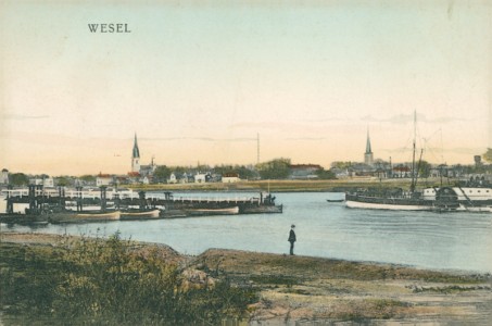 Alte Ansichtskarte Wesel, Gesamtansicht