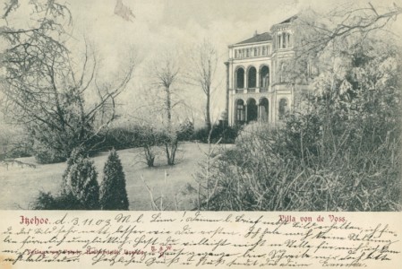 Alte Ansichtskarte Itzehoe, Villa von de Voss