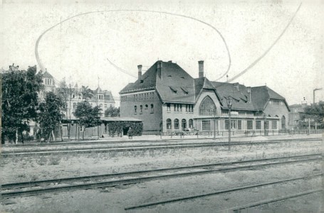 Alte Ansichtskarte Graudenz / Grudziądz, Bahnhof, Gleisseite
