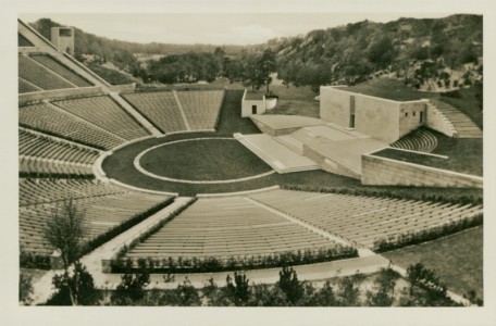 Alte Ansichtskarte Reichssportfeld, Dietrich Eckardt-Bühne