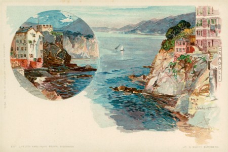 Alte Ansichtskarte Manuel Wielandt, Camogli