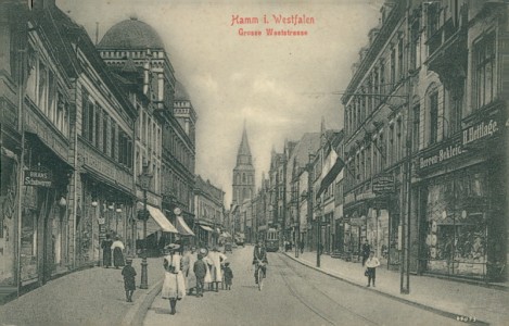 Alte Ansichtskarte Hamm, Grosse Weststrasse