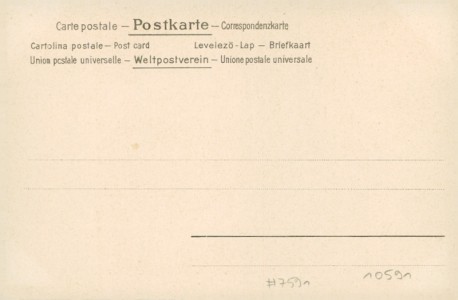 Adressseite der Ansichtskarte Eisenbacherin, Schwarzwälder Tracht