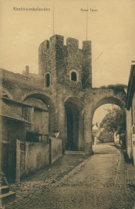 Alte Ansichtskarte Kirchheimbolanden, Roter Turm