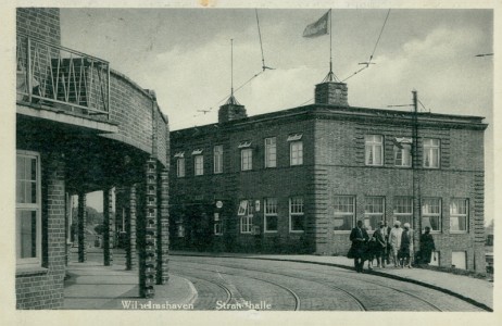 Alte Ansichtskarte Wilhelmshaven, Strandhalle