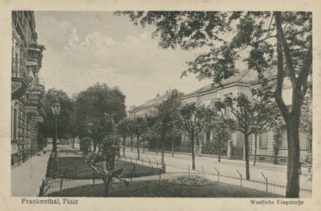 Alte Ansichtskarte Frankenthal (Pfalz), Westliche Ringstraße