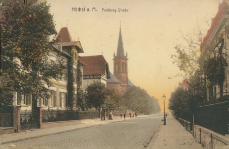 Alte Ansichtskarte Frankfurt am Main-Höchst, Feldberg-Straße