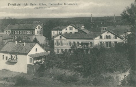 Alte Ansichtskarte Bad Kreuznach, Privathotel Hch. herter Witwe, Augustastraße 6
