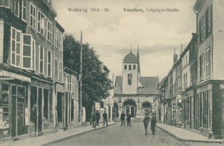 Alte Ansichtskarte Vouziers, Leipziger-Straße