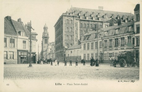 Alte Ansichtskarte Lille, Place Saint-André