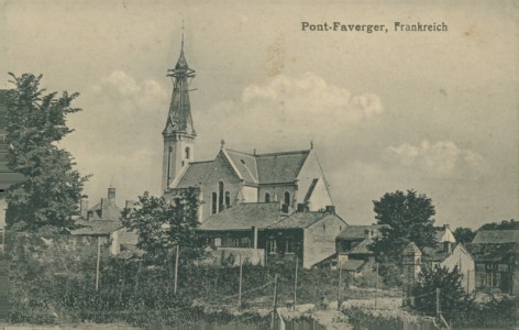 Alte Ansichtskarte Pontfaverger-Moronvilliers, Kirche