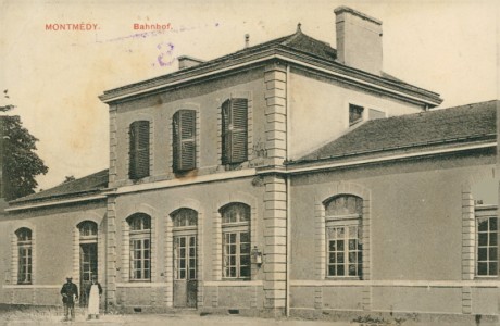 Alte Ansichtskarte Montmédy, Bahnhof