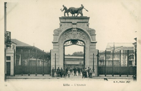 Alte Ansichtskarte Lille, L'Abattoir