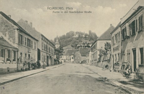Alte Ansichtskarte Homburg, Partie an der Saarbrücker Straße