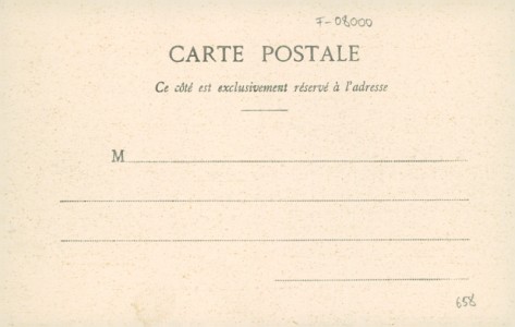 Adressseite der Ansichtskarte Charleville-Mézières, Pont d'Arches & plateau de Bertaucourt