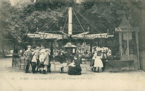 Alte Ansichtskarte Paris, Les Champs Elysées - Les Chevaux de bois