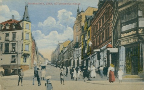 Alte Ansichtskarte Neunkirchen, Hüttenbergstrasse