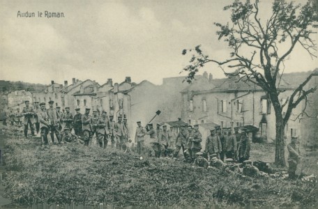 Alte Ansichtskarte Audun-le-Roman, Soldaten