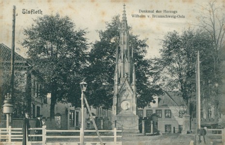 Alte Ansichtskarte Elsfleth, Denkmal des Herzogs Wilhelm v. Braunschweig-Oels