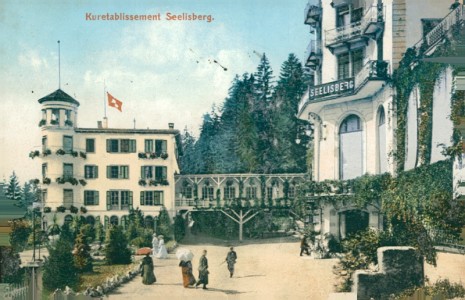 Alte Ansichtskarte Seelisberg, Kuretablissement
