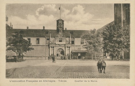 Alte Ansichtskarte Trier, Quartier de la Marne