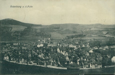 Alte Ansichtskarte Rotenburg a. d. Fulda, Gesamtansicht