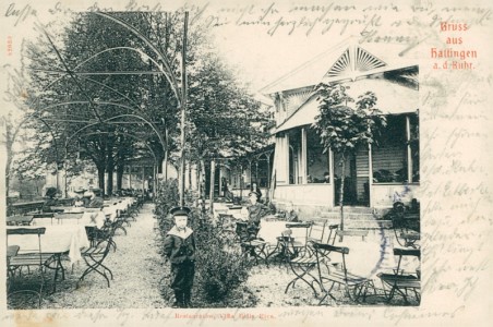 Alte Ansichtskarte Hattingen, Restauration Villa Bella Riva