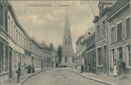 Alte Ansichtskarte Staden-bij-Yper, Yperstraat