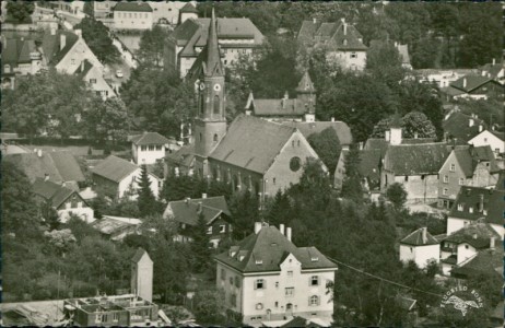 Alte Ansichtskarte Landsberg am Lech, Luftaufnahme