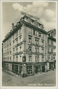 Alte Ansichtskarte Einsiedeln, Hotel Schweizerhof