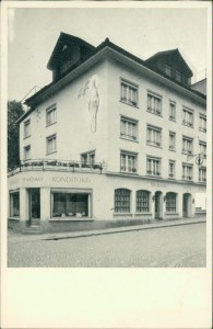 Alte Ansichtskarte Einsiedeln, Hotel Garni St. Meinrad