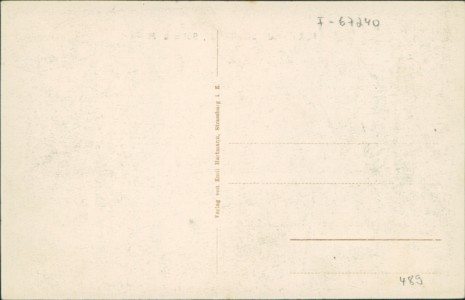 Adressseite der Ansichtskarte Molsheim, Forsthaus Schirrgut, 961 m u. M.