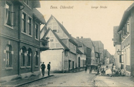 Alte Ansichtskarte Hessisch Oldendorf, Lange Straße
