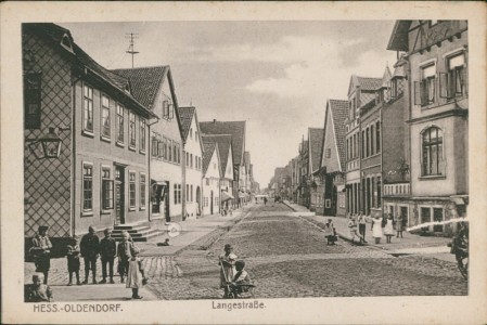 Alte Ansichtskarte Hessisch Oldendorf, Langestraße