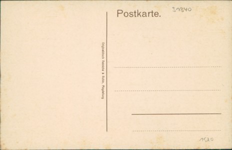 Adressseite der Ansichtskarte Hessisch Oldendorf, Lange Straße