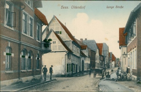 Alte Ansichtskarte Hessisch Oldendorf, Lange Straße