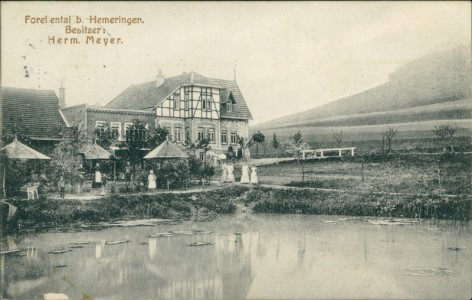 Alte Ansichtskarte Forellental b. Hemeringen, Besitzer: Herm. Meyer