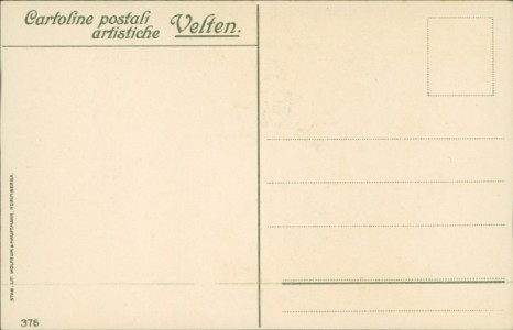 Adressseite der Ansichtskarte Locarno, Ast et illo di ferro (sign. Manuel Wielandt)