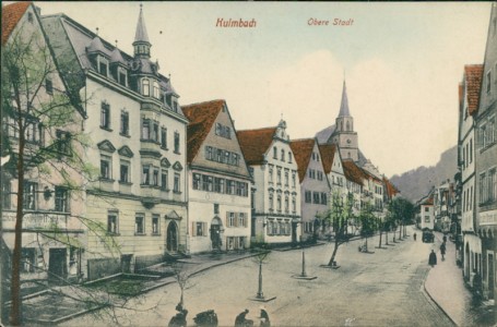Alte Ansichtskarte Kulmbach, Obere Stadt