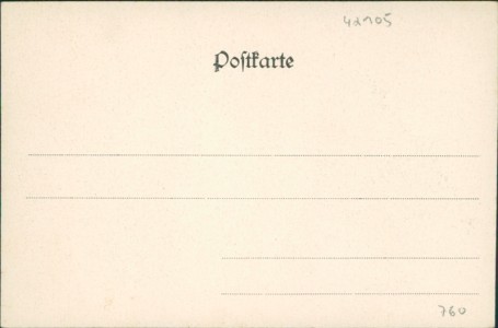Adressseite der Ansichtskarte Gruss aus Elberfeld, Erinnerung an den Besuch des Kaiserpaares in Elberfeld, 24. Oktober 1900