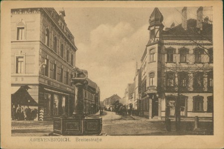 Alte Ansichtskarte Grevenbroich, Breitestraße